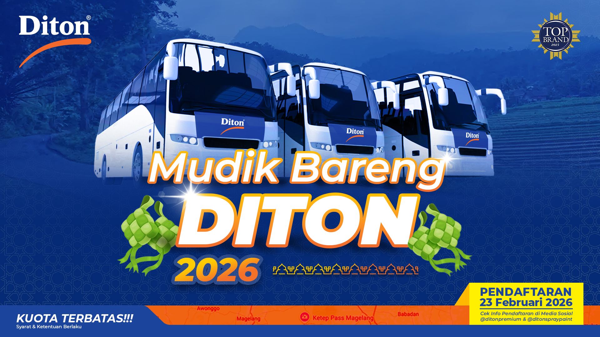 Banner Mudik Bareng Diton 2026
