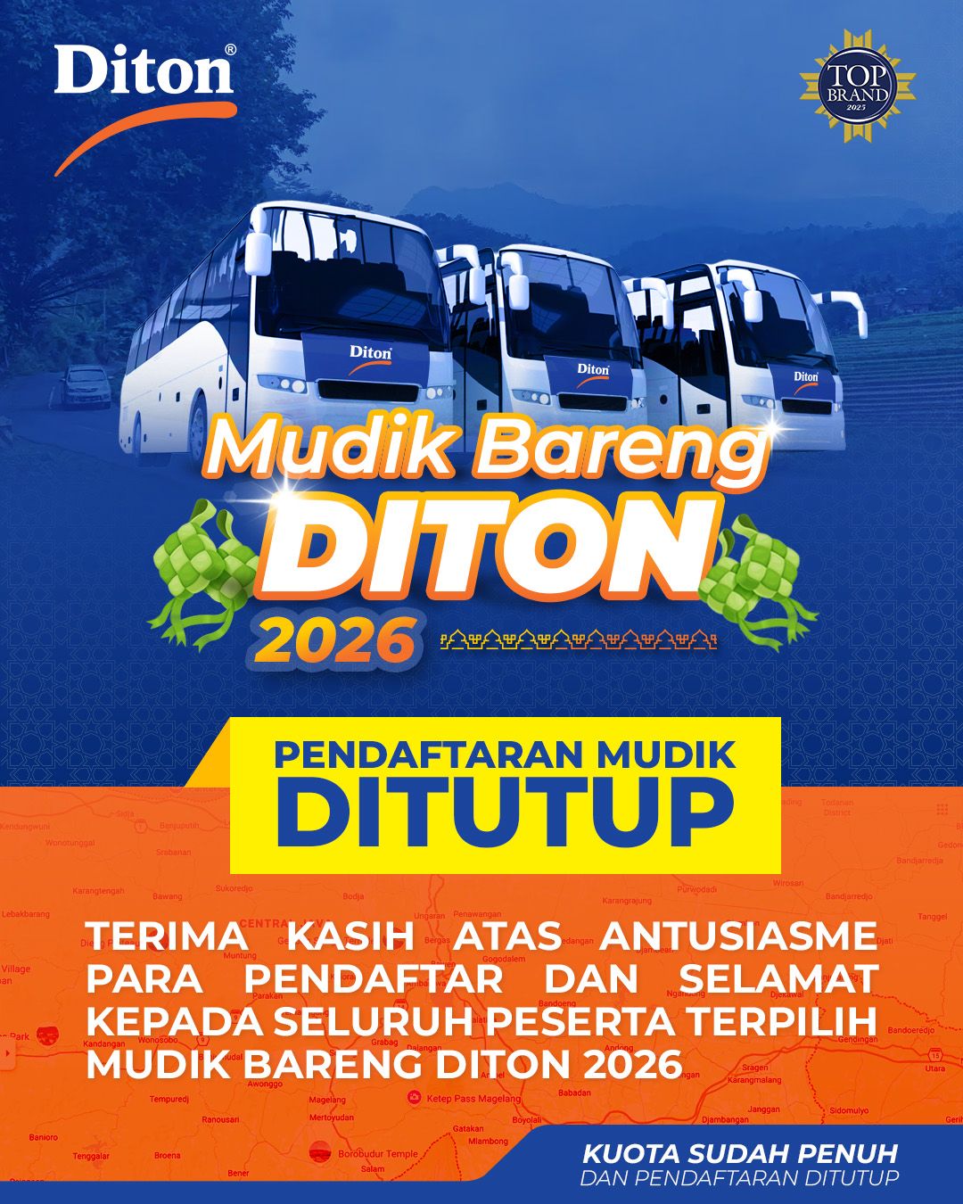 Banner Mudik Bareng Diton 2026